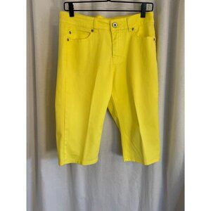 Yellow Capri's, Liverpool Jean Company, Julia Short Capri, Size 10.